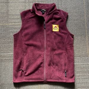M Health Fairview University Minnesota Gophers Maroon Vest Size M
